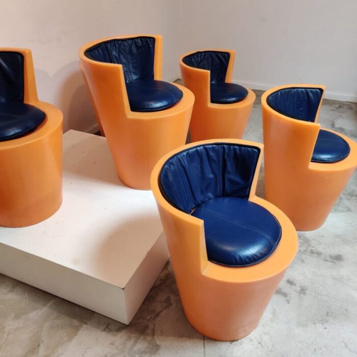 pop stools 1960s set of 6 5