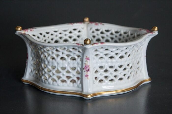 porcelain basket wallendorf germany mark 2 master