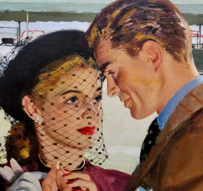 pruett alexander carter the wedding ring at the airport 1948 oil painting 2900