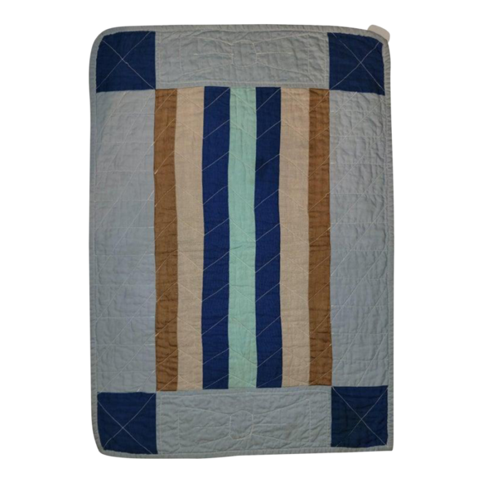 rare amish bars doll quilt 4730