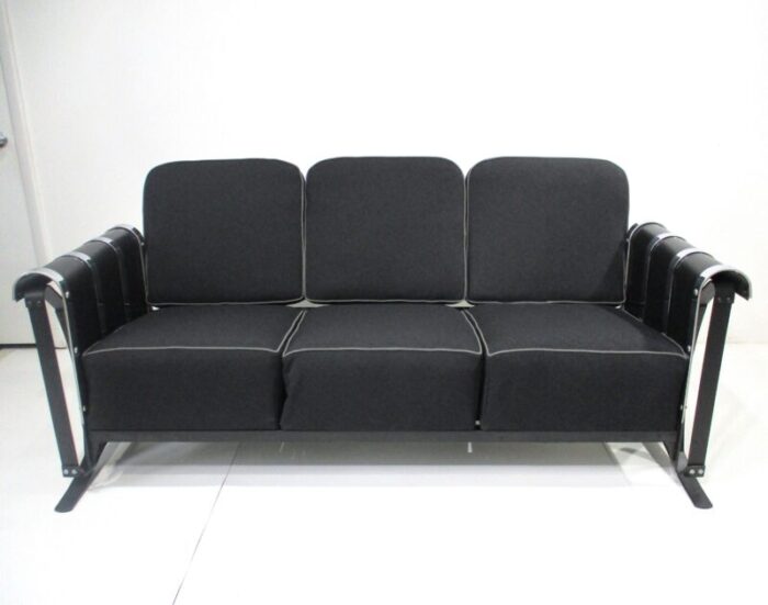 rare mckay art deco glider sofa by salvatore bevelacqua 9768