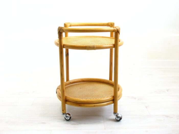 rattan bar trolley 1970s 12