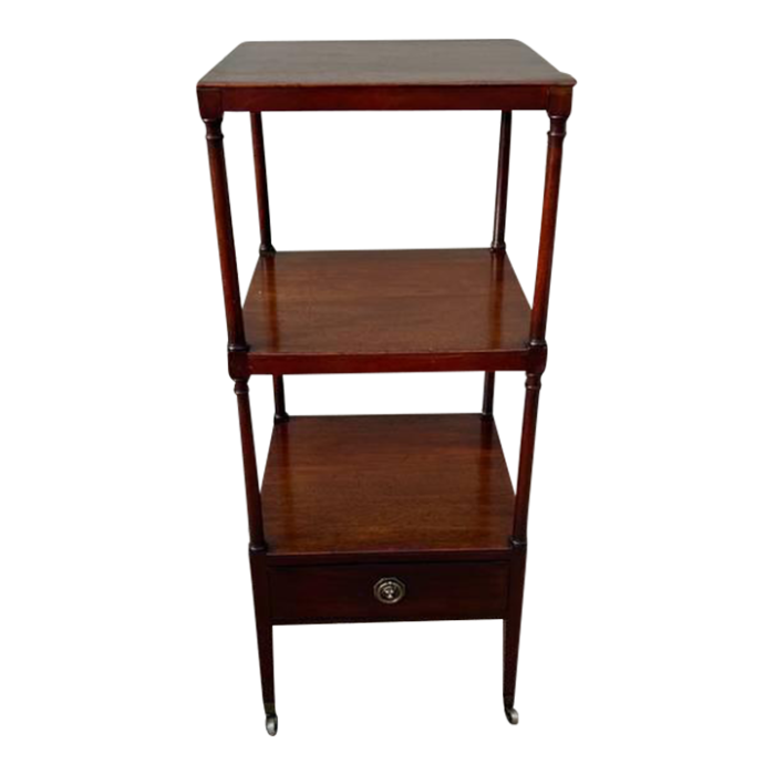 regency style mahogany three tier etagere side table 19th century 2931