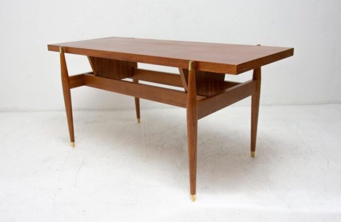 rosewood coffee table czechoslovakia 1970s 2