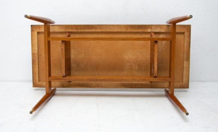 rosewood coffee table czechoslovakia 1970s 3