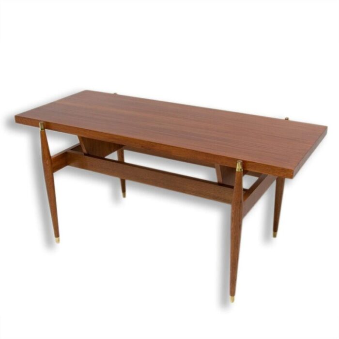 rosewood coffee table czechoslovakia 1970s 8