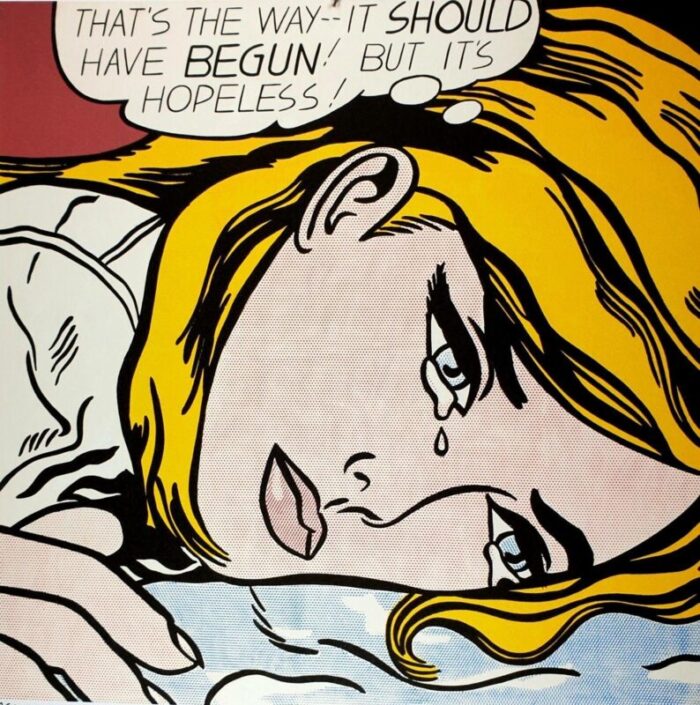 roy lichtenstein nude with a sceentext 1990s silk screen 3449