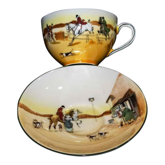 royal doulton coaching days cup and saucer set horses 5172