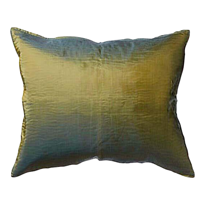 sage green origami pleated silk rectangular pillow sham with zip 2167