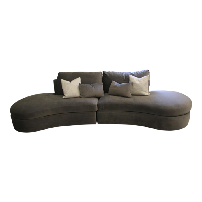 sam moore daxton raf laf bumper chaise sectional sofa with pillows 0194