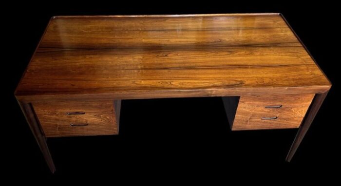 santos rosewood desk by erik riisager hansen for haslev 1960s 9816