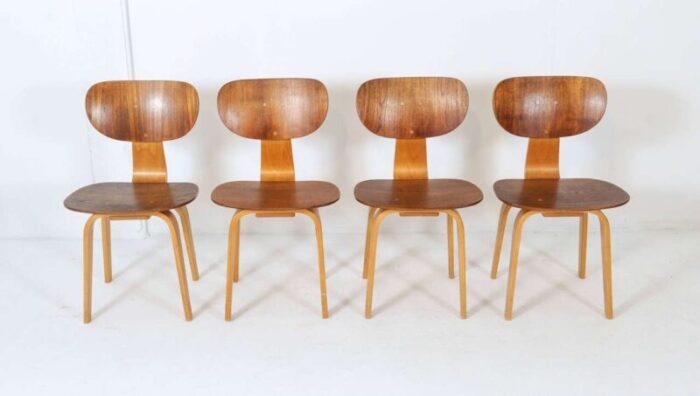 sb13 dining chairs by cees braakman for pastoe 1950s set of 4 1