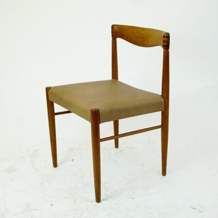 scandinavian modern teak dining chairs by h w klein for bramin 1960s set of 2 1