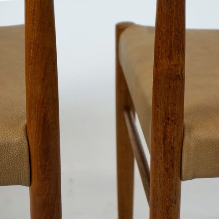 scandinavian modern teak dining chairs by h w klein for bramin 1960s set of 2 2