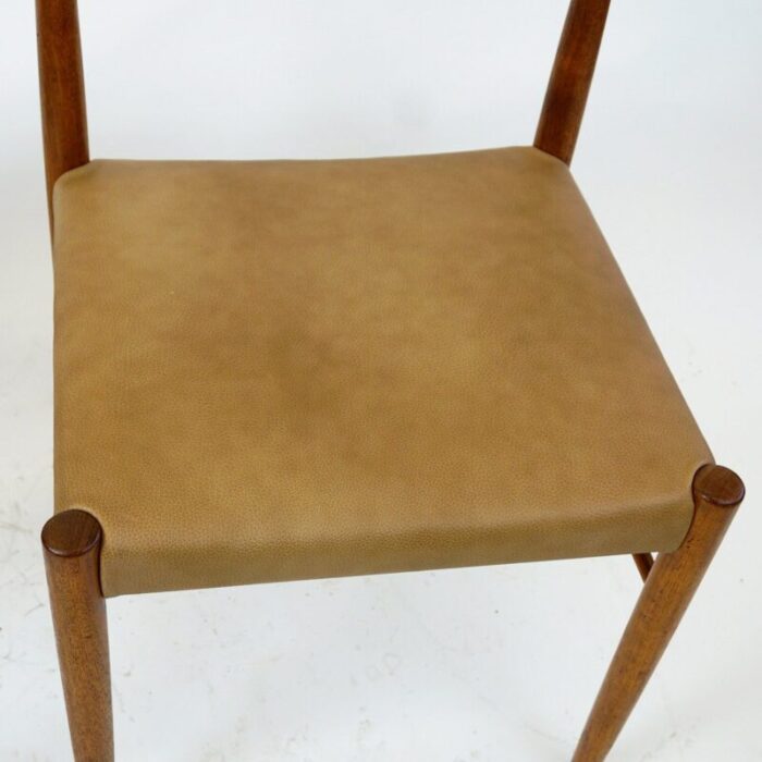 scandinavian modern teak dining chairs by h w klein for bramin 1960s set of 2 6