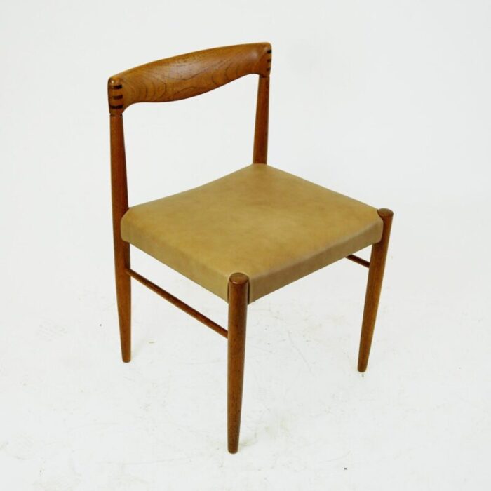 scandinavian modern teak dining chairs by h w klein for bramin 1960s set of 2 8