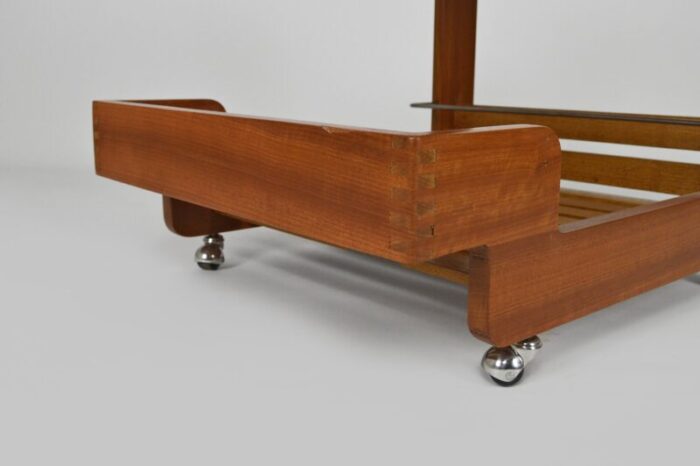 scandinavian modern teak trolley 1970s 11