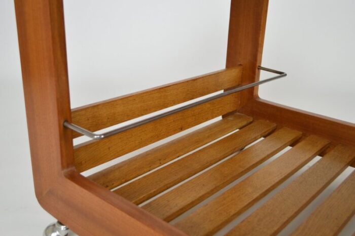 scandinavian modern teak trolley 1970s 12