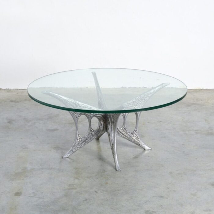 sculpture coffee table by willy ceysens 1960s 2