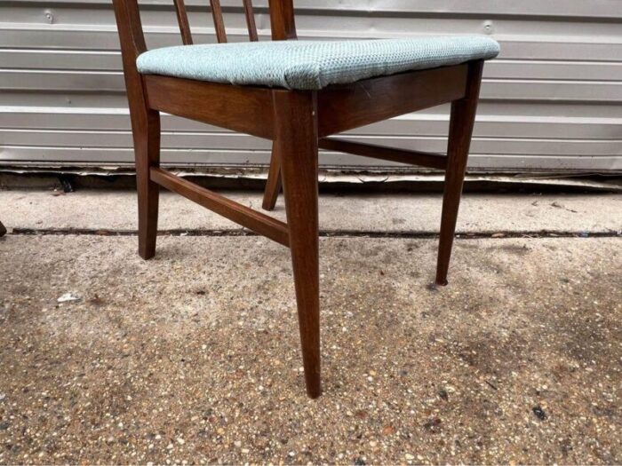 set of 4 mid century walnut dining chairs circa 1960s 5375