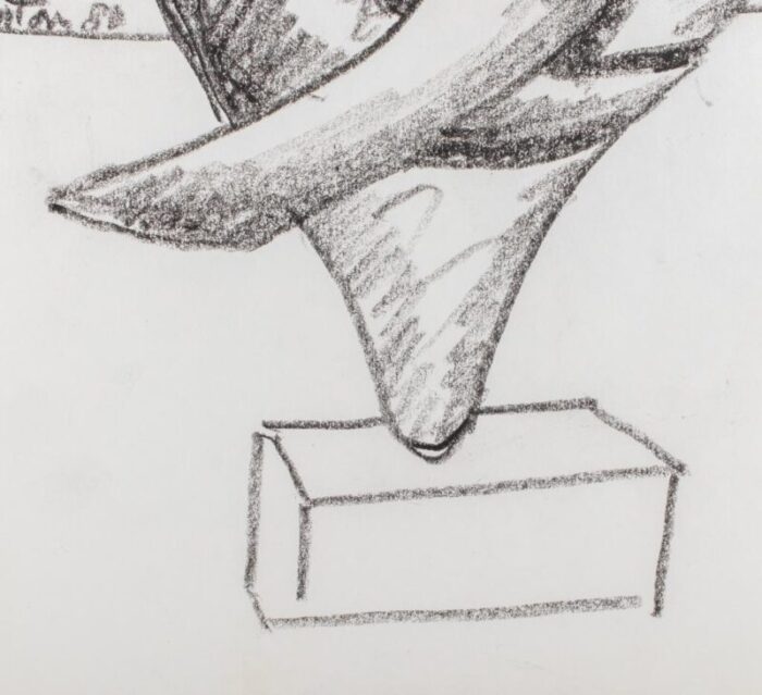 seymour lipton sculpture study sketch 1980 0956