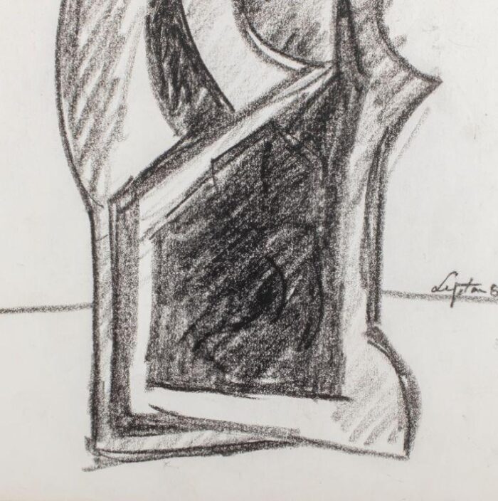 seymour lipton sculpture study sketch 1980 1730