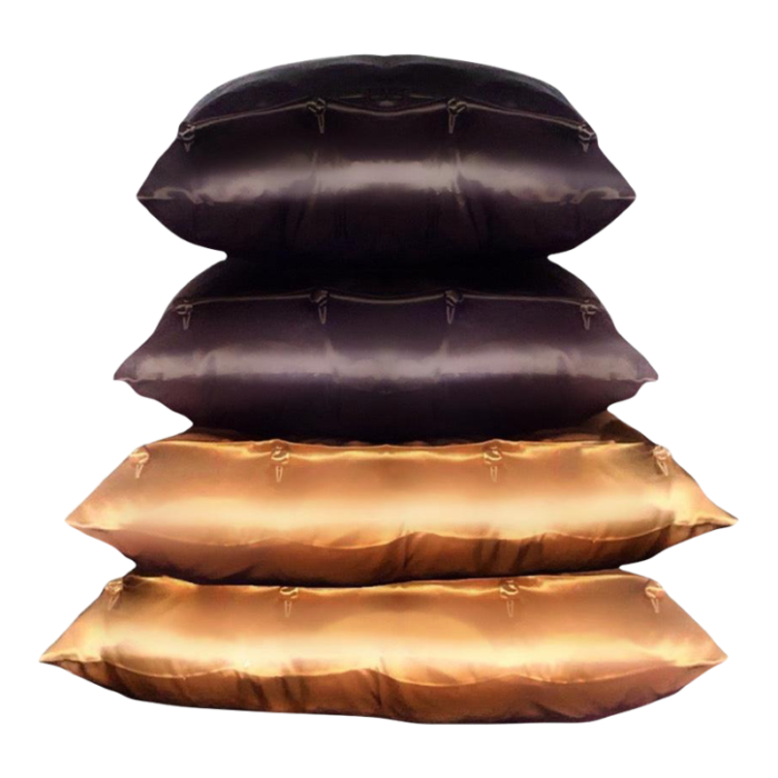 silk charmeuse euro pillow shams chocolate brown silk envelope cushion covers set of 4 6425