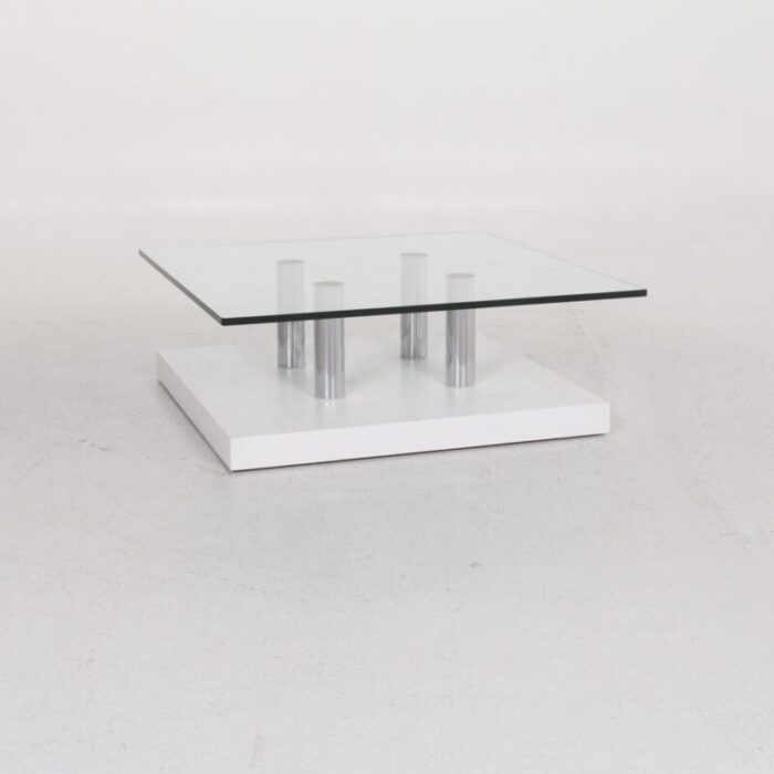 silver glass coffee table from draenert 1