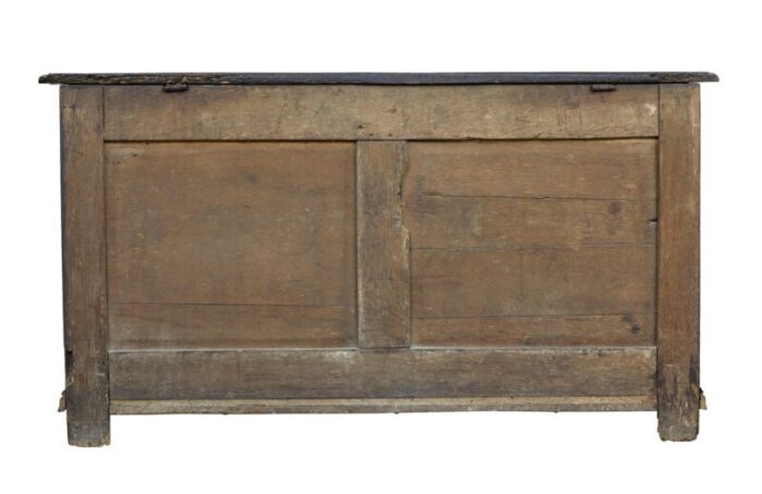 small 18th century english oak coffer 4