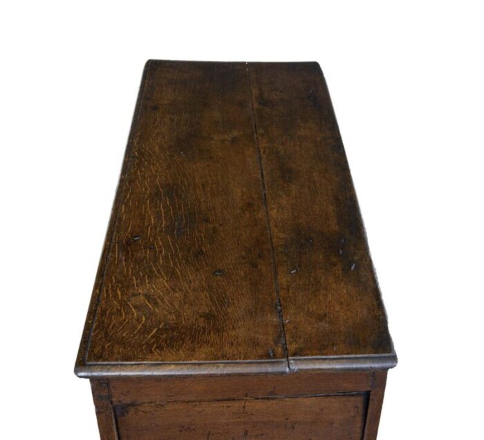 small 18th century english oak coffer 6