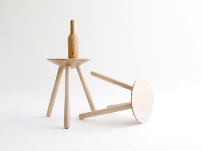 small beech luco stool by martin azua for mobles 114 2