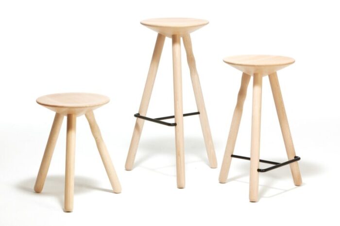 small beech luco stool by martin azua for mobles 114 3