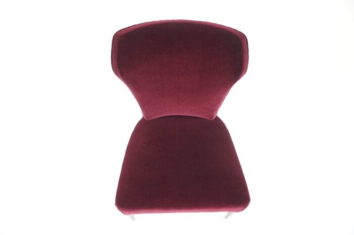 small italian velvet camera armchair 1950s 6