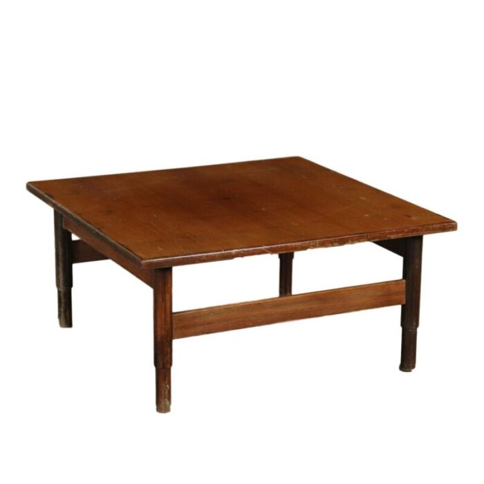 small table in solid wood and rosewood italy 1960s 1