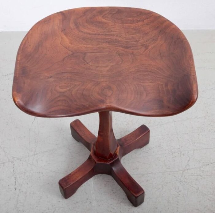 solid walnut stool by fred camp 1980s 7