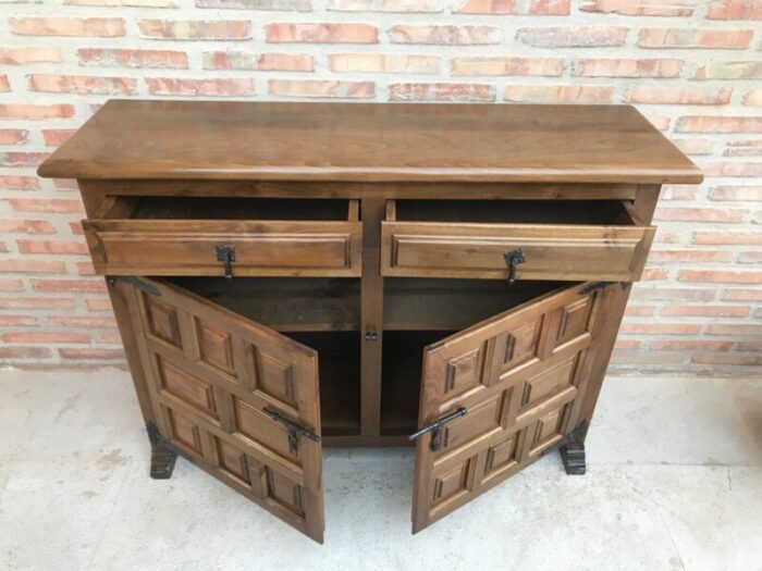 spanish baroque style carved walnut credenza 5