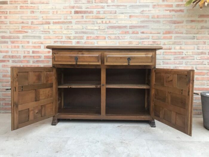 spanish baroque style carved walnut credenza 6