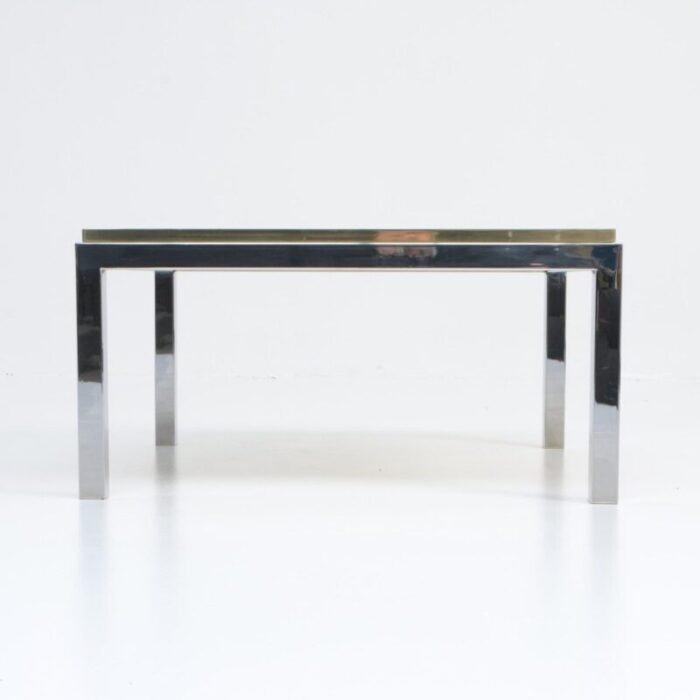 square coffee table with travertine top from reggiani 1970s 16