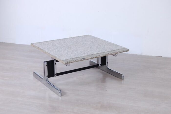 steel and granite coffee tables by ammannati vitelli for bruno brunati 1970s set of 2 19