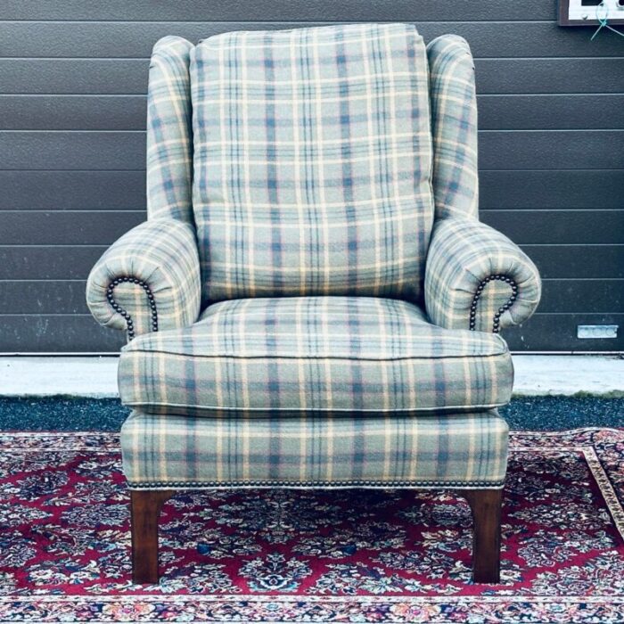 stickley fine upholstery pinehurst wing chair model 96 9706 ch 2689