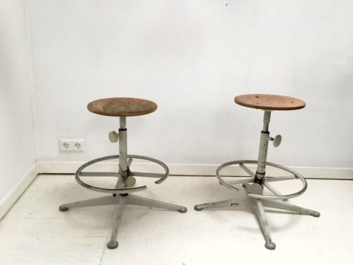 stools by friso kramer for ahrend de cirkel 1970s set of 2 2