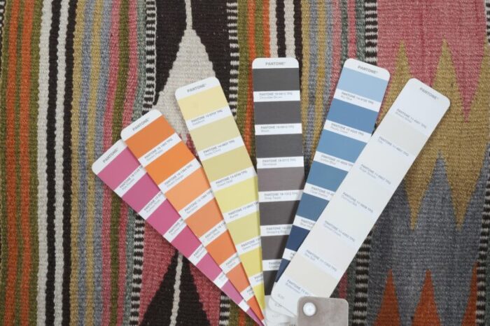 striped turkish kilim rug 8415