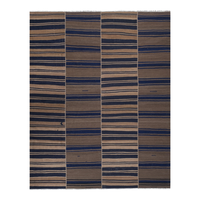 striped turkish kilim rug 86 x 104 7120