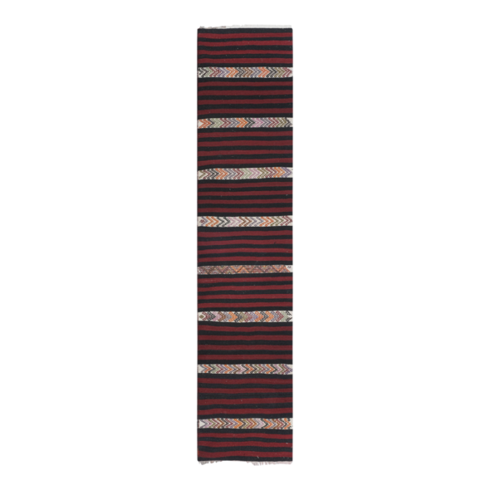 striped turkish kilim runner rug 3220