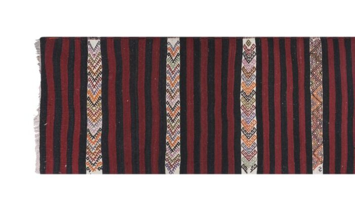 striped turkish kilim runner rug 3495