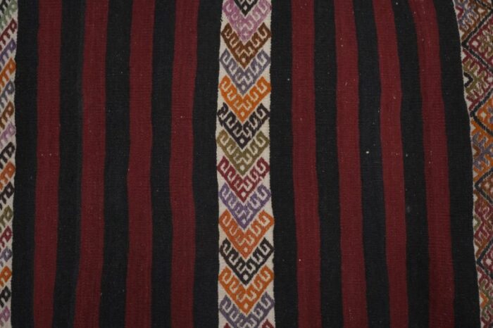 striped turkish kilim runner rug 4005