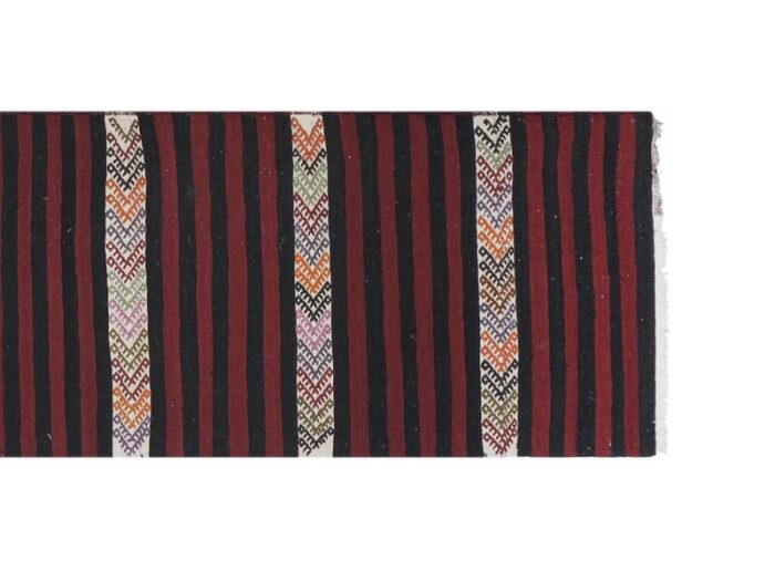 striped turkish kilim runner rug 8267