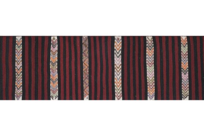 striped turkish kilim runner rug 8961