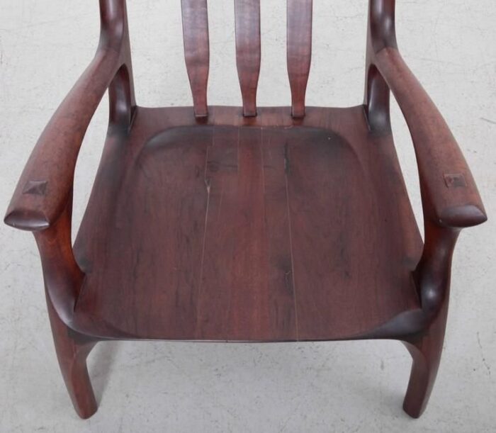 studio lounge chair in black walnut by ben rouzie 1960s 10