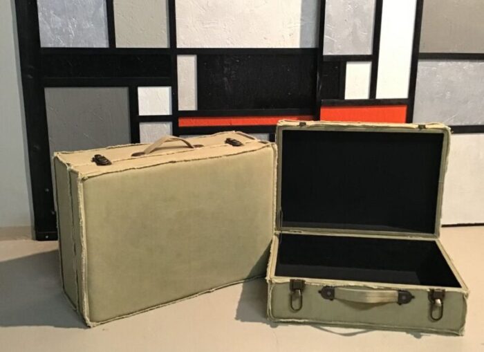 suitcases and trunk set from officinadiricerca 1980s 3